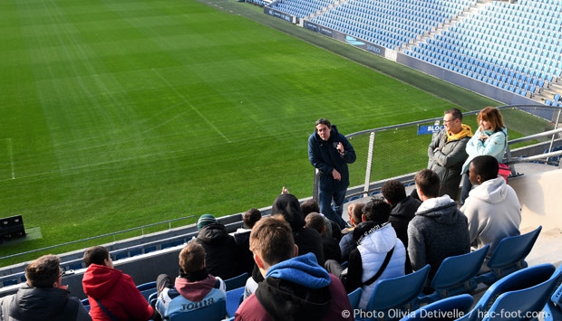 La Parentèle en visite au Stade Océane