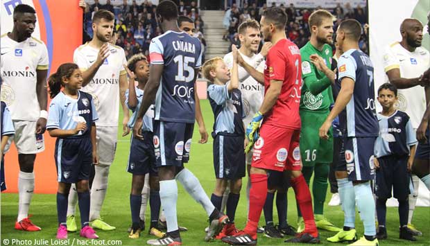 HAC - Châteauroux : les enfants qui ont participé au match en photos