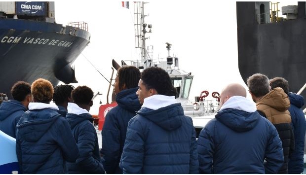 Les U17 à la découverte du port du Havre