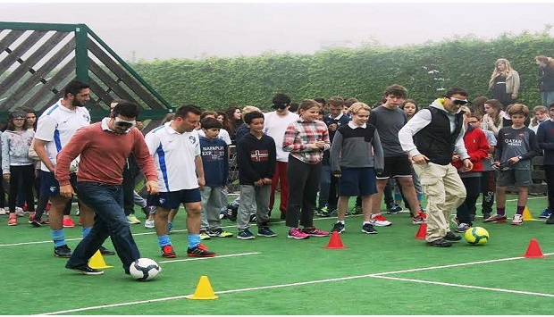 HAC Cécifoot -  Sensibilisation au handicap visuel