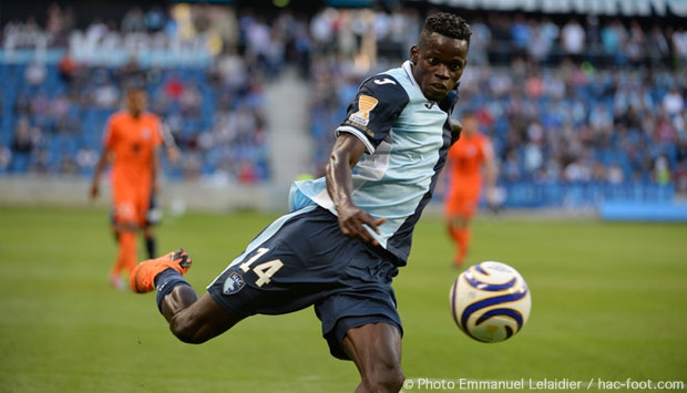 HAC - Bourg-en-Bresse : 2 - 0. Thiaré marque ses débuts en ciel & marine