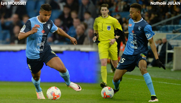 Lys Mouuset et Natha&euml;l Julan, pass&eacute;s par l'&eacute;cole de foot du HAC